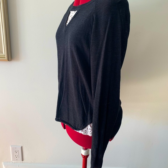 FRENCH CONNECTION LACE DETAIL SHIRT - Picture 3 of 9